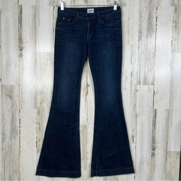 Hudson Jeans Women's Blue Bootcut‎ Wide Leg Denim Contemporary Western Boho - Picture 1 of 17
